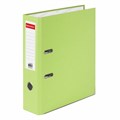 Папка-регистратор BRAUBERG с покрытием из ПВХ, 80 мм, с уголком, лайм (удвоенный срок службы), 227196 227196