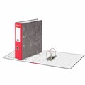 Папка-регистратор BRAUBERG, усиленный корешок, мраморное покрытие, 80 мм, с уголком, красная, 228029 228029