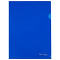 Папка-уголок жесткая А4, синяя, 0,15 мм, BRAUBERG EXTRA, 271702 271702