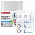 Папки-файлы перфорированные А4 BRAUBERG, КОМПЛЕКТ 20 шт., гладкие, 30 мкм, 271828 271828