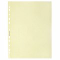 Папки-файлы перфорированные ЖЕЛТЫЕ А4 BRAUBERG, комплект 100 шт., гладкие, 35 мкм, 272678 272678