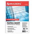 Папки-файлы перфорированные, А4, BRAUBERG "STANDARD", комплект 100 шт., гладкие, 45 мкм, 226831 226831