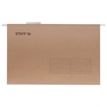 Подвесные папки A4/Foolscap (404х240 мм) до 80 л., КОМПЛЕКТ 10 шт., крафт-картон, STAFF, 270937 270937