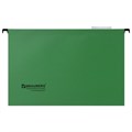 Подвесные папки А4/Foolscap (406х245 мм), до 80 листов, КОМПЛЕКТ 10 шт., зеленые, картон, BRAUBERG (Италия), 231795 231795