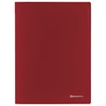Папка с металлическим скоросшивателем BRAUBERG стандарт, красная, до 100 листов, 0,6 мм, 221632 221632