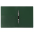 Папка с металлическим скоросшивателем и внутренним карманом BRAUBERG "Диагональ", темно-зеленая, до 100 листов, 0,6 мм, 221354 221354