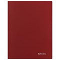 Папка с металлическим скоросшивателем и внутренним карманом BRAUBERG "Диагональ", темно-красная, до 100 листов, 0,6 мм, 221355 221355