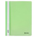 Скоросшиватель пластиковый BRAUBERG "Pastel" А4, 130/180 мкм, мятный, 270458 270458