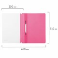 Скоросшиватель пластиковый BRAUBERG, А4, 130/180 мкм, розовый, 228672 228672