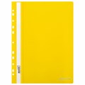 Скоросшиватель пластиковый с перфорацией BRAUBERG EXTRA, А4, 140/180 мкм, желтый, 272899 272899