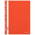 Скоросшиватель пластиковый с перфорацией BRAUBERG EXTRA, А4, 140/180 мкм, красный, 272898 272898