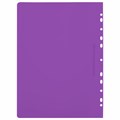 Скоросшиватель пластиковый с перфорацией BRAUBERG EXTRA, А4, 140/180 мкм, фиолетовый, 272897 272897