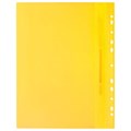 Скоросшиватель пластиковый с перфорацией BRAUBERG, А4, 140/180 мкм, желтый, 226587 226587