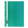Скоросшиватель пластиковый с перфорацией BRAUBERG, А4, 140/180 мкм, зеленый, 226581 226581