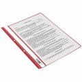 Скоросшиватель пластиковый с перфорацией STAFF, А4, 100/120 мкм, красный, 271718 271718