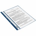 Скоросшиватель пластиковый с перфорацией STAFF, А4, 100/120 мкм, синий, 271719 271719