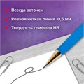Карандаш механический 0,5 мм + грифели HB 12 штук на блистере, BRAUBERG EXTRA GOLD, корпус SOFT TOUCH, ластик, 181964 181964