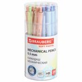 Карандаш механический 0,5 мм, BRAUBERG SOFT PASTEL, корпус soft-touch ассорти, 181957 181957