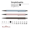 Карандаш механический 0,5 мм, BRUNO VISCONTI "SimpleGraphix", металлический корпус, ассорти, 21-0058 181992