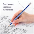 Набор карандашей чернографитных BRAUBERG "G-100" 4 шт., HB, с ластиком, корпус ассорти, 181715 181715
