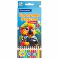 Карандаши цветные "АССОРТИ 8 ДИЗАЙНОВ 7+ лет", 12 цветов, трехгранные, BRAUBERG, 182056 182056