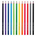 Карандаши цветные BRAUBERG KIDS NEW, 12 цветов, трехгранные, грифель 3 мм, 182001 182001