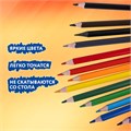 Карандаши цветные BRAUBERG PREMIUM 12 цветов + 1 чернографитный карандаш, трехгранные, грифель 3 мм, 181936 181936