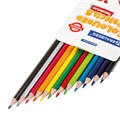 Карандаши цветные BRAUBERG PREMIUM, 12 цветов, трехгранные, грифель 3 мм, 181661 181661