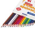 Карандаши цветные BRAUBERG PREMIUM, 18 цветов, трехгранные, грифель 3 мм, 181662 181662