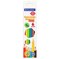 Карандаши цветные BRAUBERG PREMIUM, 6 цветов, шестигранные, грифель 3 мм, 181665 181665