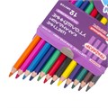 Карандаши цветные утолщенные ПИФАГОР "Зебра", 12 цветов, шестигранные, грифель 5 мм, 181698 181698