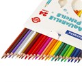 Карандаши цветные акварельные BRAUBERG PREMIUM AQUARELLE, 24 цвета, трехгранные, утолщенный грифель 4 мм, натуральное дерево, 181673 181673