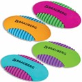 Ластик BRAUBERG "Mix S", 58х33х13 мм, цвет ассорти, 228724 228724