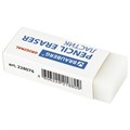 Ластик BRAUBERG "Original", 45х17х10 мм, белый, прямоугольный, экологичный ПВХ, картонный держатель, 228076 228076