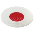 Ластик BRAUBERG "Oval PRO", 40х26х8 мм, овальный, красный пластиковый держатель, 229560 229560
