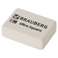 Ластик BRAUBERG "Ultra Square", 26х18х8 мм, белый, натуральный каучук, 228707 228707