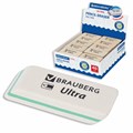 Ластик BRAUBERG "Ultra", 50х14х8 мм, белый, детали ассорти, натуральный каучук, 228704 228704