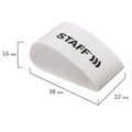 Ластик STAFF "College" PE-070, 38х22х16 мм, в форме капли, цвет белый, 228070 228070
