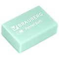 Ластики BRAUBERG "Pastel Soft" НАБОР 12 шт., размер ластика 31х20х10 мм, экологичный ПВХ, 229598 229598