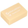 Ластики BRAUBERG "Pastel Soft" НАБОР 12 шт., размер ластика 31х20х10 мм, экологичный ПВХ, 229598 229598