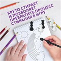Ластики фигурные ЮНЛАНДИЯ "Шахматы" НАБОР 6 шт., черно-белые, 229593. 229593