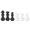 Ластики фигурные ЮНЛАНДИЯ "Шахматы" НАБОР 6 шт., черно-белые, 229593. 229593