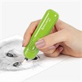 Ластик электрический BRAUBERG JET, питание от 2 батареек ААА, 8 сменных ластиков, салатовый, 229615 229615