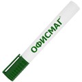 Маркер стираемый для белой доски ЗЕЛЕНЫЙ, ОФИСМАГ, круглый наконечник, 3 мм, 152221 152221