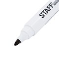 Маркер стираемый для белой доски на магните со стирателем, ЧЕРНЫЙ, STAFF "Manager" WBM-002, 3 мм, 152002 152002
