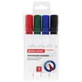 Маркеры стираемые для белой доски НАБОР 4 ЦВЕТА, BRAUBERG "ORIGINAL", 3 мм, 152120 152120