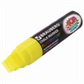 Маркер меловой "POP-ART" ЖЕЛТЫЙ, 15 мм, стираемый, для гладких поверхностей, BRAUBERG, 151538 151538