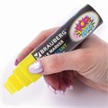 Маркер меловой "POP-ART" ЖЕЛТЫЙ, 15 мм, стираемый, для гладких поверхностей, BRAUBERG, 151538 151538