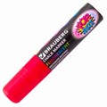 Маркер меловой "POP-ART" КРАСНЫЙ, 15 мм, стираемый, для гладких поверхностей, BRAUBERG, 151539 151539