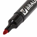 Маркер перманентный BRAUBERG "Contract", КРАСНЫЙ, круглый наконечник, 3 мм, 150467 150467